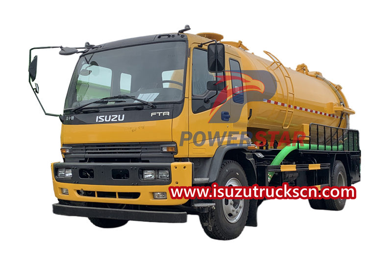 Caminhões a vácuo Japão Isuzu NPR 5.000L com motor 4HK1 190hp
    