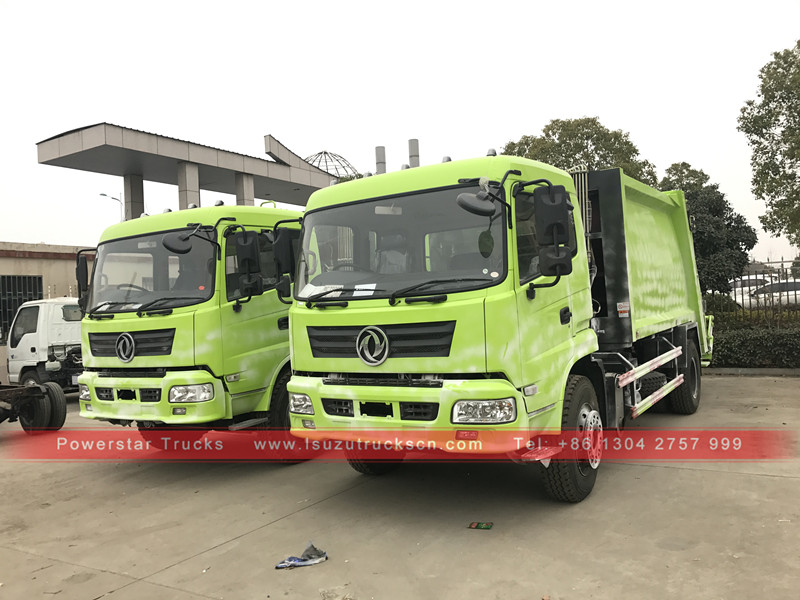 Marca Powerstar com volante à direita, caminhão de lixo de compressão de 10 toneladas para a África
    