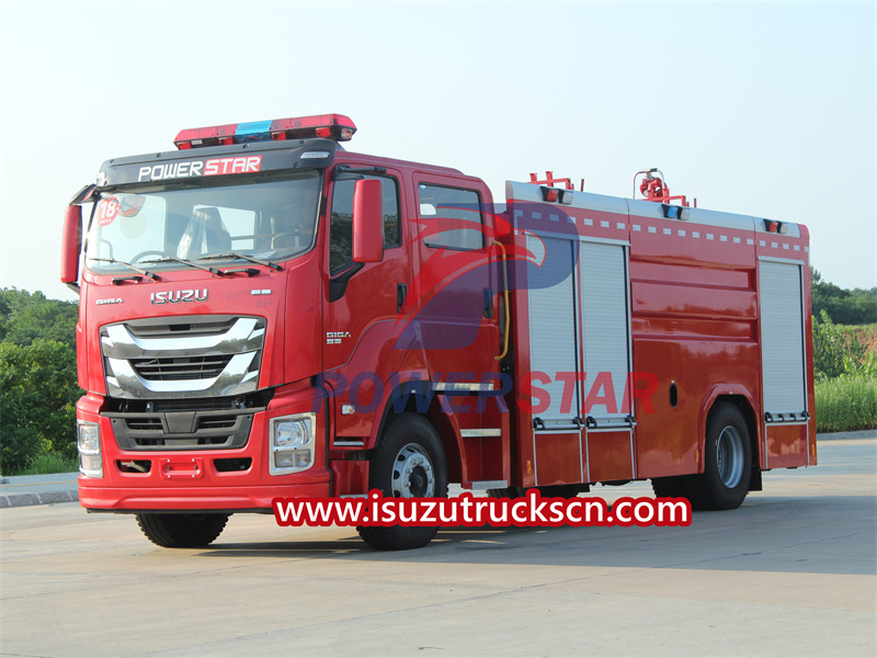 Quais são as diferentes opções entre o caminhão de bombeiros com tanque de água Isuzu e o caminhão de bombeiros de espuma Isuzu
    