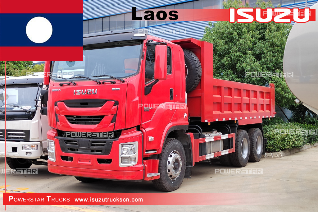 Laos - Caminhões basculantes pesados ​​ISUZU GIGA
    