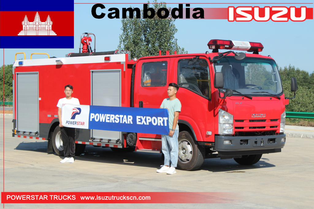 Camboja - 1 unidade ISUZU Rescue Water Fire Truck
    