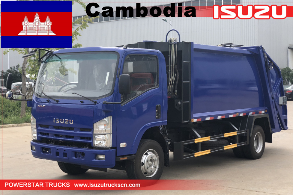 Camboja - 1 unidade Compactador de Lixo Isuzu
    