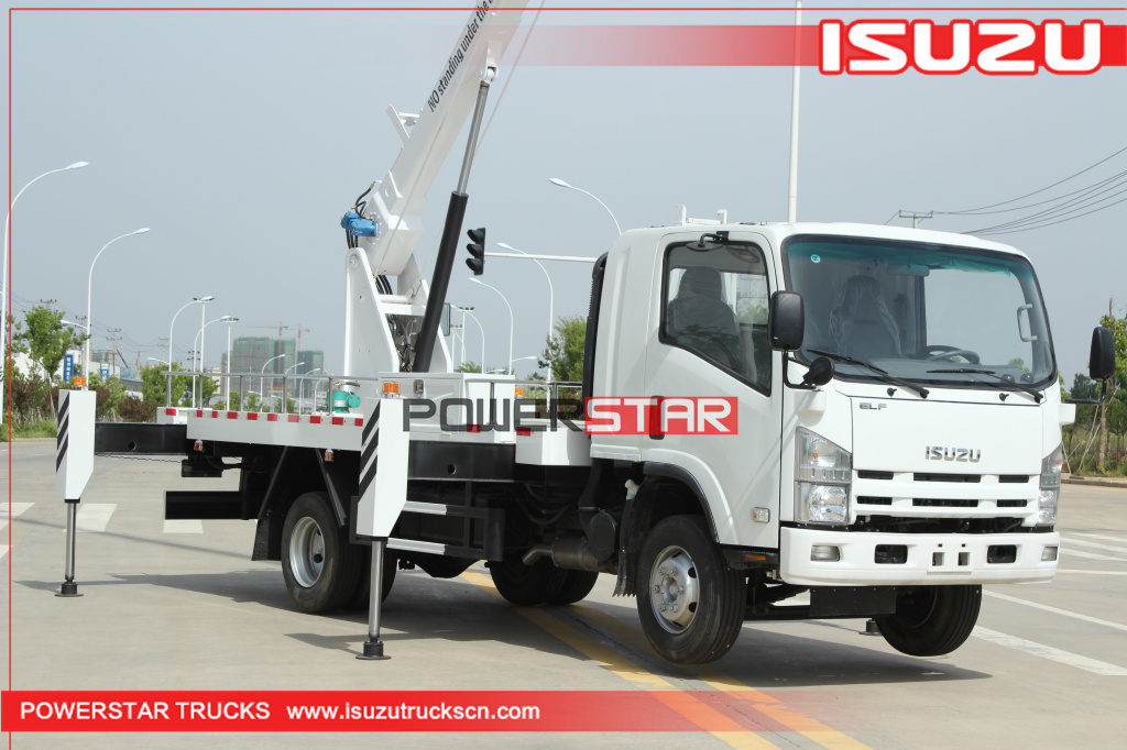 caminhão de plataforma de trabalho aéreo 4x2 ISUZU 12-16m ELF com cesta
    